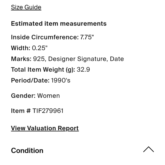 EUC Tiffany & Co. Silver Bangle Bracelet - Picture 3 of 8